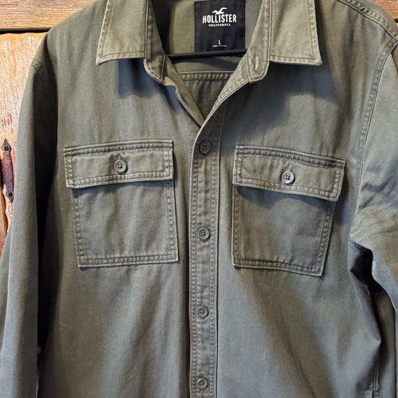 Hollister Men's Green Jacket size large. Chore Coat - Picture 2 of 13